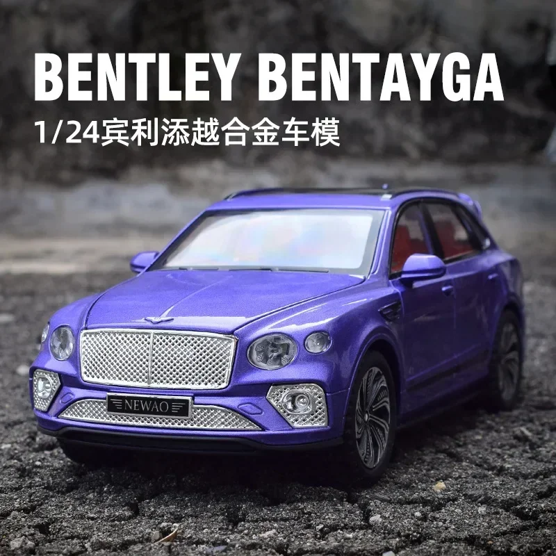1:24 Bentley Bentayga SUV Alaşım Lüks Araba Modeli Döküm Metal