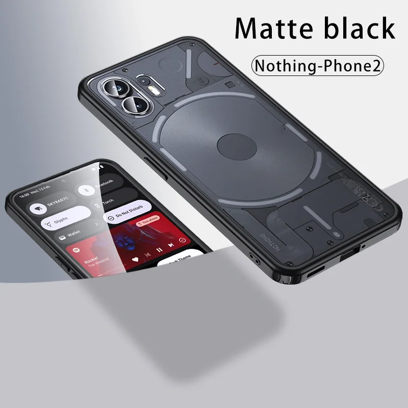 Matte Frosted & Transparent Ice Crystal Shockproof Rugged Protective Armor Case