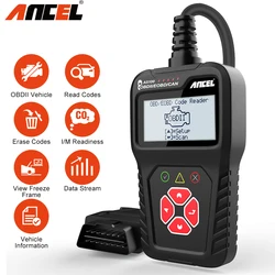 ANCEL AS100 OBD2 Engine Code Reader OBD 2 Scanner Engine Analyse Read Code Erase Code Auto Diagnostic Tool