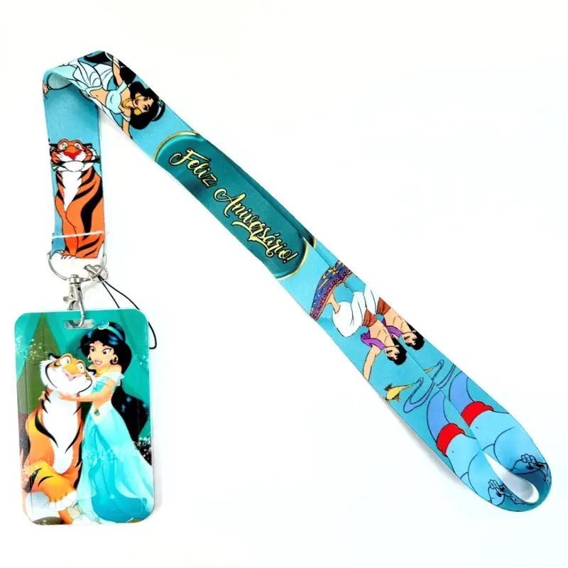 Disney's Credential Holder Mickey Mouse Lanyard Bear Phone Rope ID Card Badge Holder Princess Neck Strap Cartoon Keychain Gift - Image 22