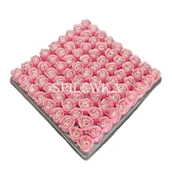 Luxurious Three-Layer Rose Bouquet Gift Box - Set of 25 Elegant Faux Flowers (Pink mix)