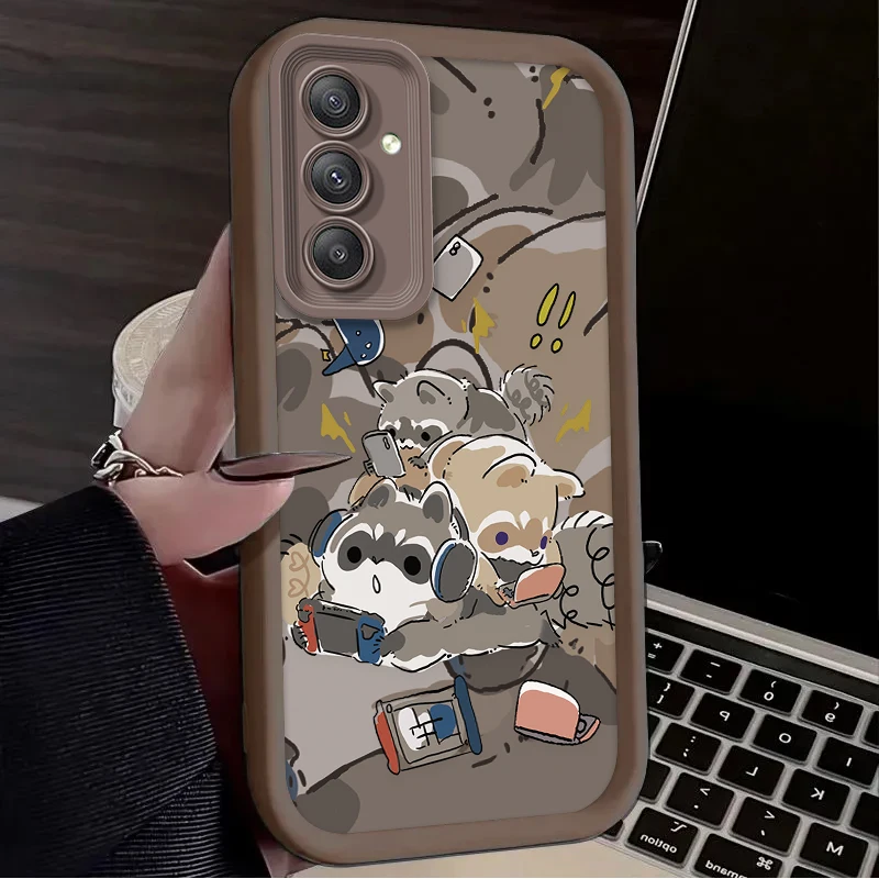 Adorable Raccoon Silicone Phone Case