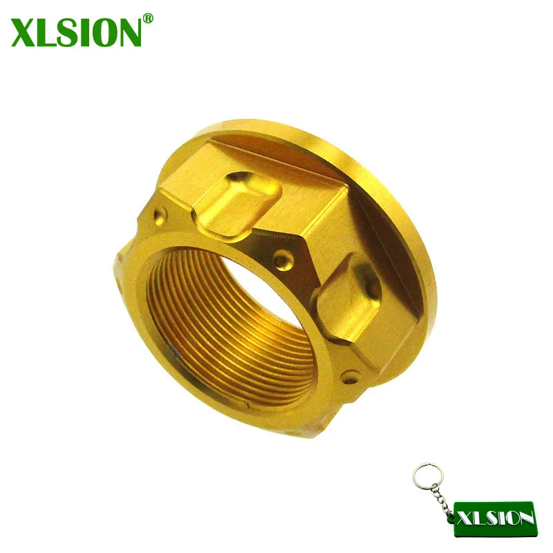 Motorcycle Accessories Aluminum M22 x 1mm Steering Stem Nut For Honda CRF50 XR50 KLX110 KX65 KX85 DRZ110 RM85 TTR50 TTR110 TTR125 50cc-190cc Dirt Bike