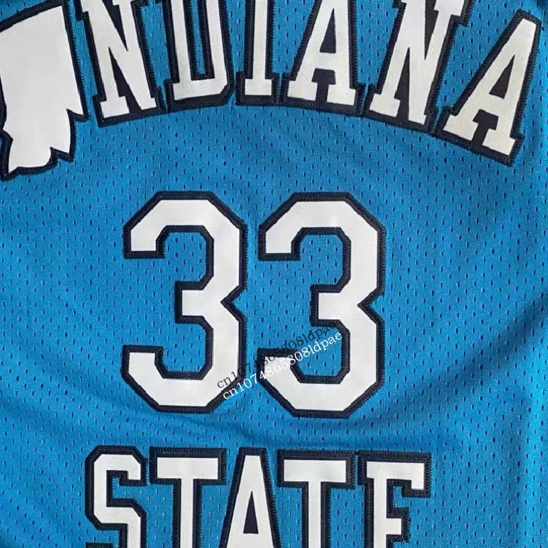 Basketball Jerseys Men Oversize 33 Larry Bird University Embroidery Sewing Breathable Athletic Sport High Street Sportswear