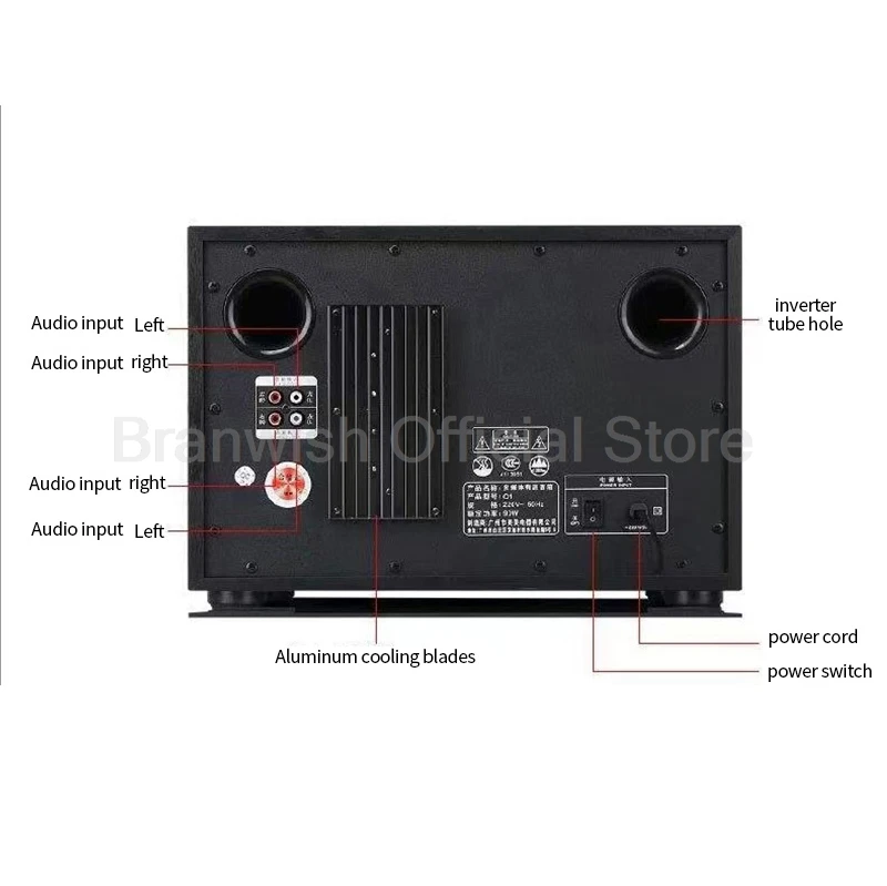 HiFi Bluetooth Combination Sound Box Three-Way Active Subwoofer Speaker Home Theater Computer Surround System Audio Sound Set