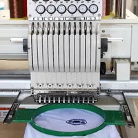 Professional High Speed Single Head 12 Needle Cap Embroidery Machine – Automatic 1200 RPM Commercial Embroidery Machine with 9/12/15 Needle Options - Image 3
