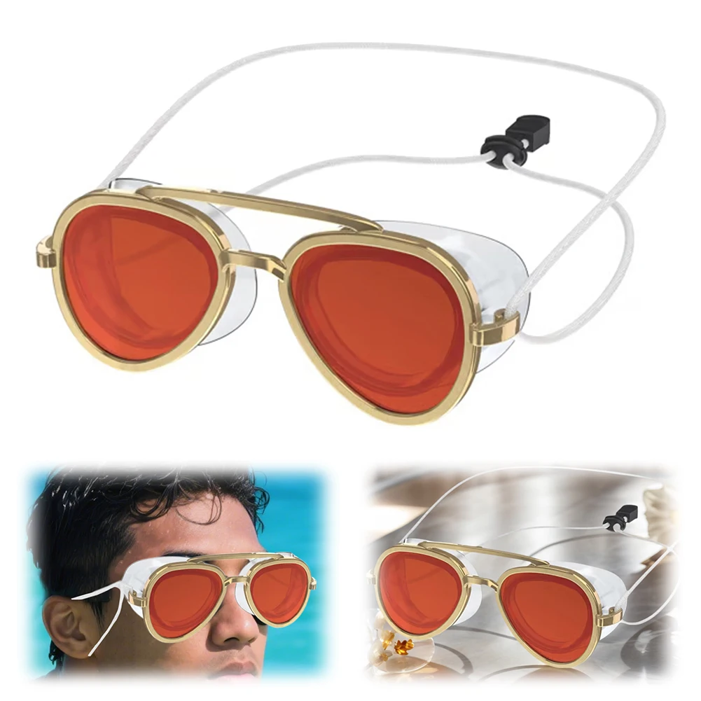 Anti-Fog Swimming Goggle Leak Proof Retro Swimming Goggles Adjustable Professional Full Angle Goggles for Adults & Teens: 3 - 5 Days Free Delivery Only UK