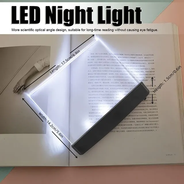 LED Wireless Book Lamp Dormitory Night Reading Eye Protection AAA Battery LED Creative 17cm Portable Table Lamp for Bedroom 3