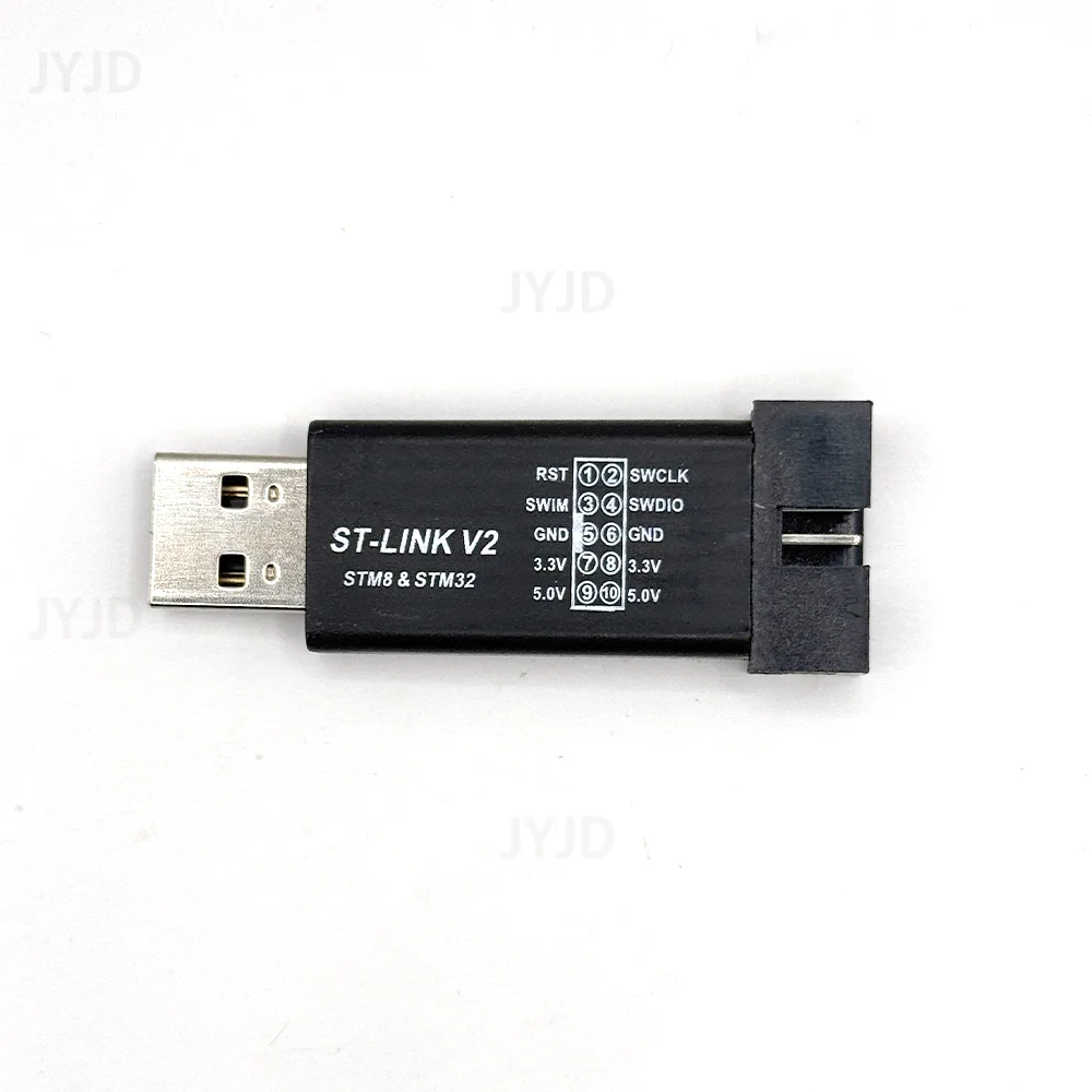1Set ST LINK Stlink ST-Link V2 Mini STM8 STM32 Simulator Download Programmer Programming Cover DuPont Cable (color random)