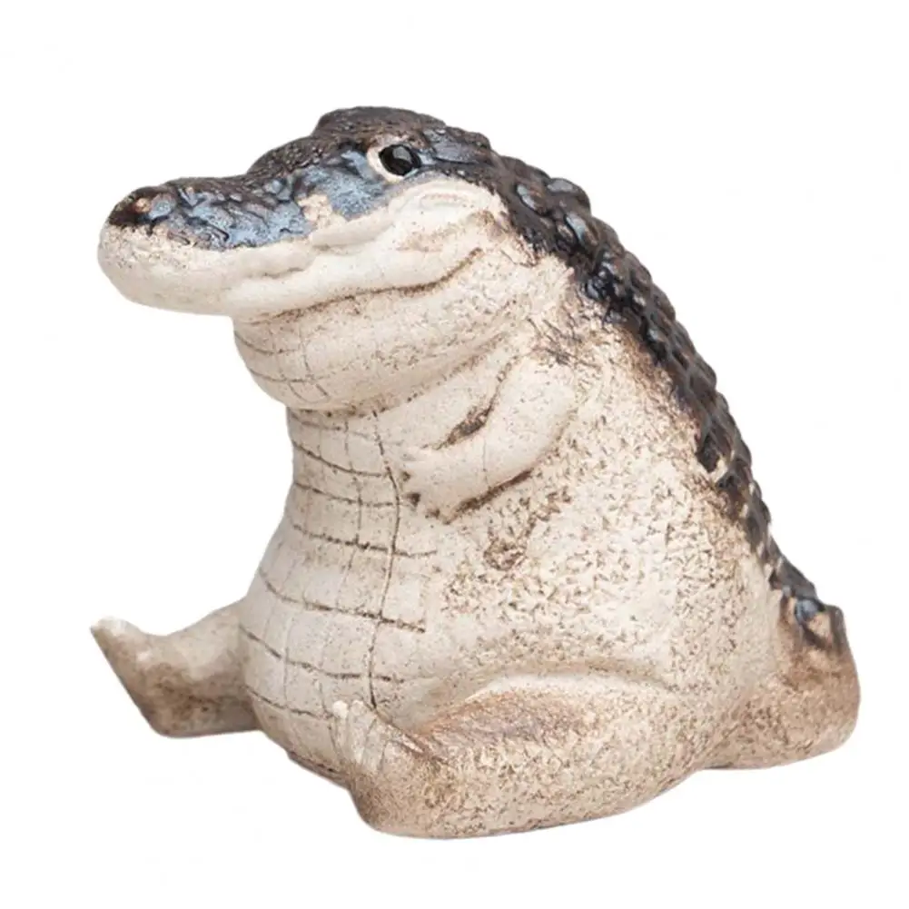 Tea Pet Purple Clay Handmade Crocodile Tea Figurine Household Supply Fine Workmanship Decorative tea pet ornaments