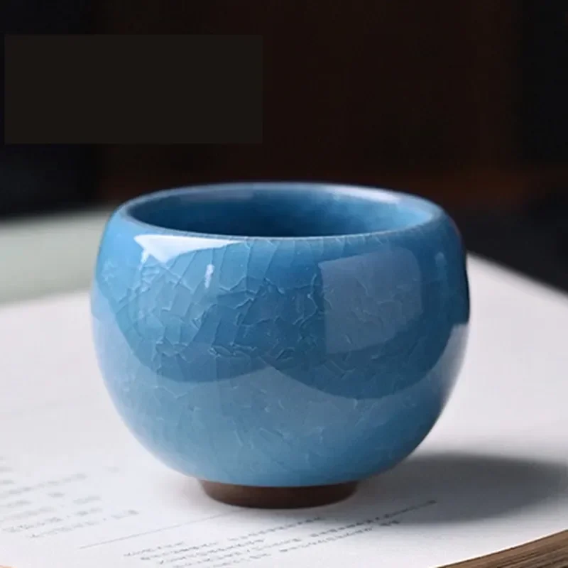 Ice Cracking Style Ceramic Tea Cup Pottery Espresso Coffee Cups Porcelain Kung Fu Teacup Ceramics Cute Cup 1pc ceramic coffee cup set