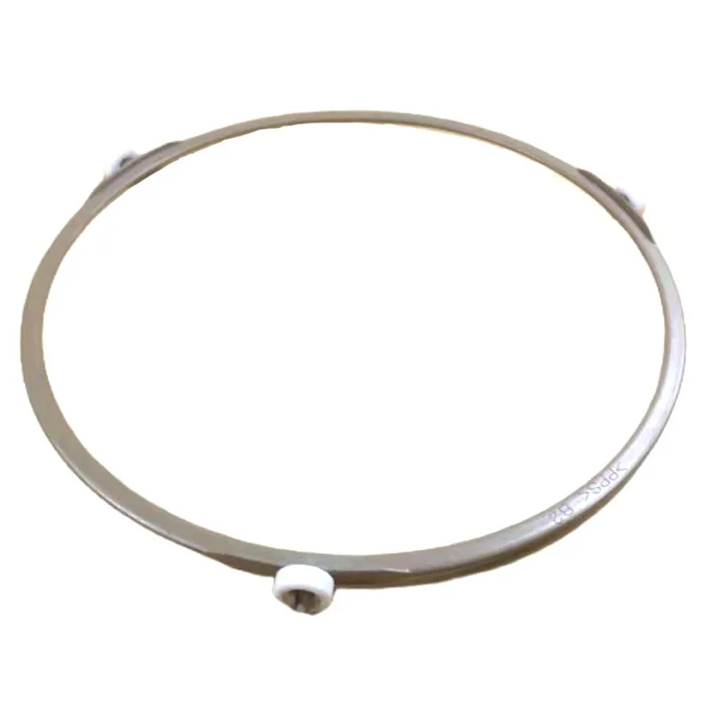 Microwave Oven Rack Ring Plastic Round Bottom Bracket with Small Wheels 1.4cm Diameter 22.2cm