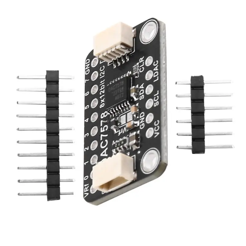 DAC7578 STEMMA QT 모듈 STEMMA QT/Qwiic 3V - 5V 12비트 고정밀 디지털-아날로그 변환 30Mmx17.8Mmx5mm