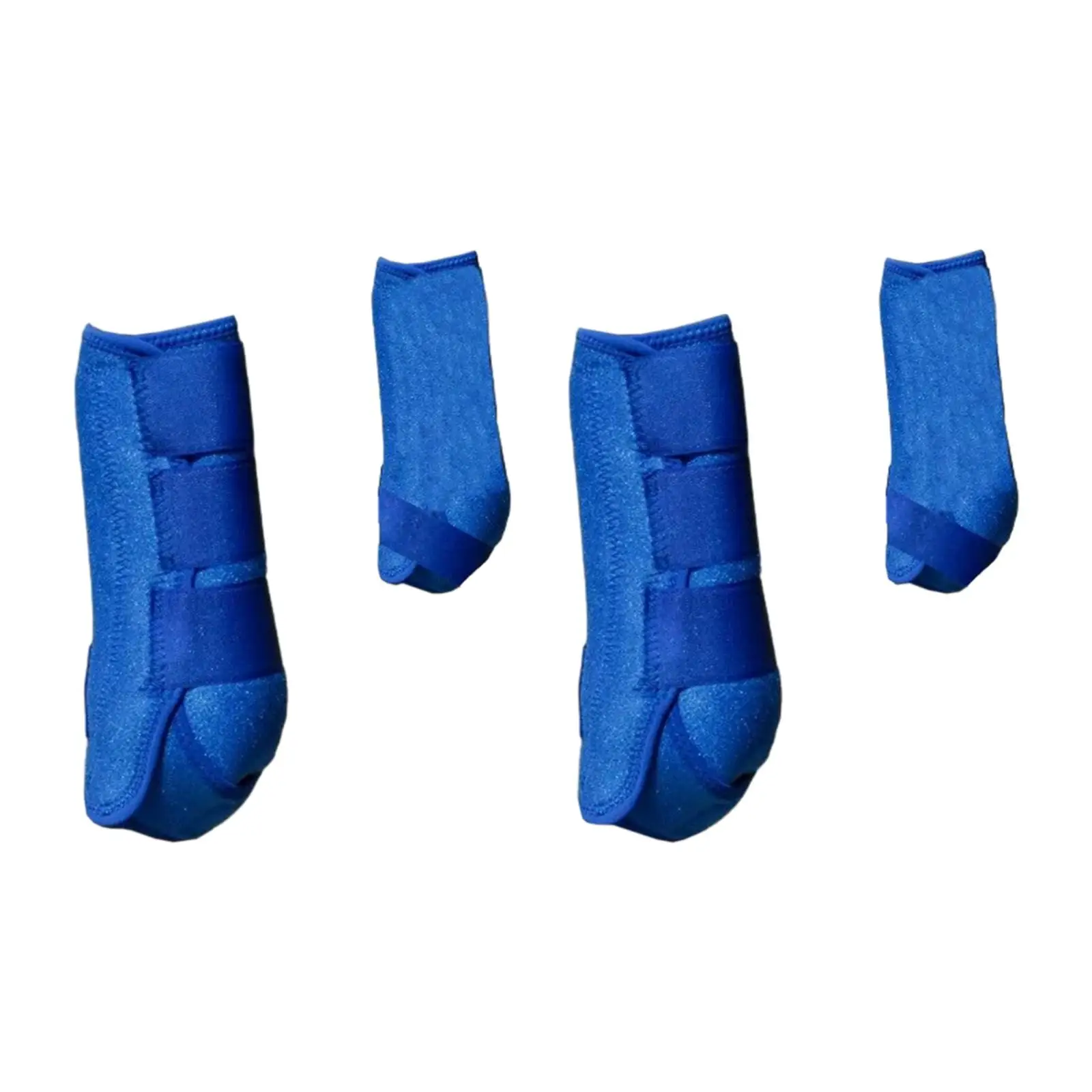 4Pcs Horse Boots Leg Protective Support Shockproof Neoprene Portable Leg Wraps Gear for Jumping Riding Equestrian Accessories