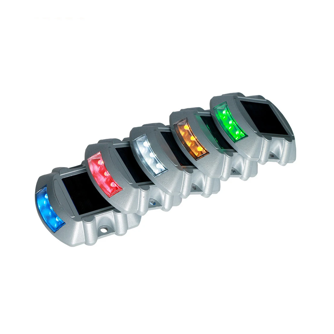 IP68 Waterproof LED Solar Powered Stud Road Reflective Ground Warning Light For Outdoor Courtyard solar ground lights