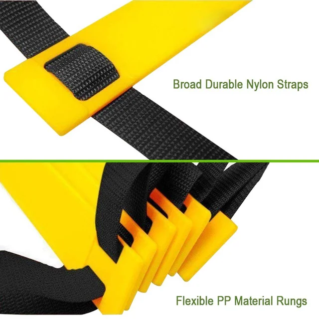 Agility Ladder Football Training Speed and Balance Training Footwork Nylon Strap Jumping Ladder Football Training Energy Ladder 4