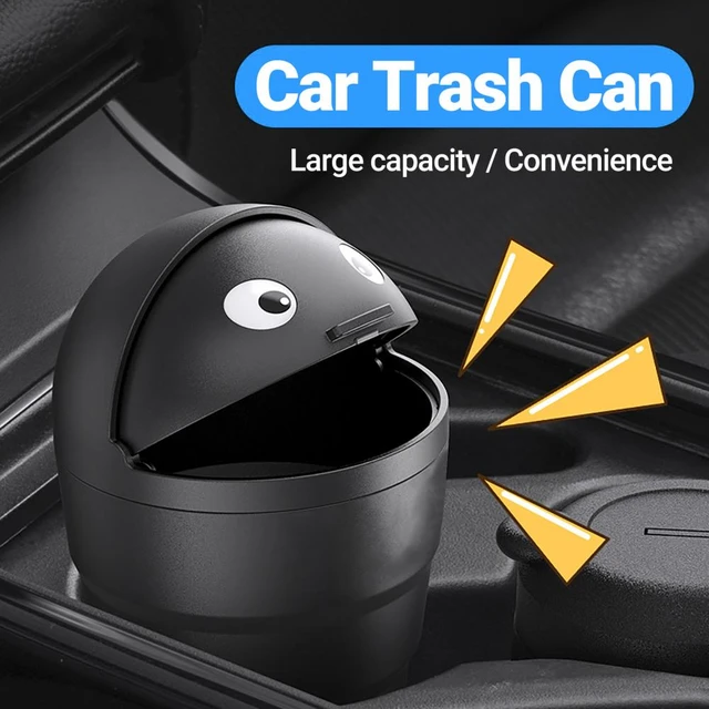 Universal Car Trash Can Auto Organizer Storage Box with Swing Lid Cute Mini  Automotive Leakproof Vehicle Trash Bin for Car - AliExpress