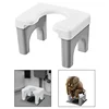 Squatting Toilet Stool Chair Non Slip Thick Household Widen Panel Sturdy Rounded Edge Easy to Wash Potty Chairs for Bathroom 4