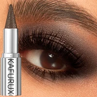 1pc Waterproof Brown Eyeshadow Sticks Long Lasting High Pigmented Shimmer Glitter Natural Eye Shadow Pencil Crayon Makeup Gifts 2