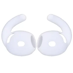 Enhanced Eartips Hook Covers - Soft Silicone Anti - Slip Earhooks & Anti - Lost Ear Caps - Airpods 4 (Transparent - 1Pair)