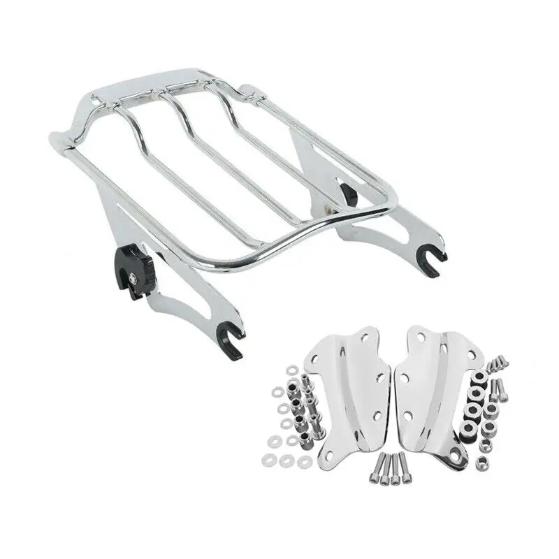 

Chrome/Black Luggage Rack Docking Kit For Harley Touring Road King Street Glide Electra Glide 2009-2013 Motorcycle Accessories