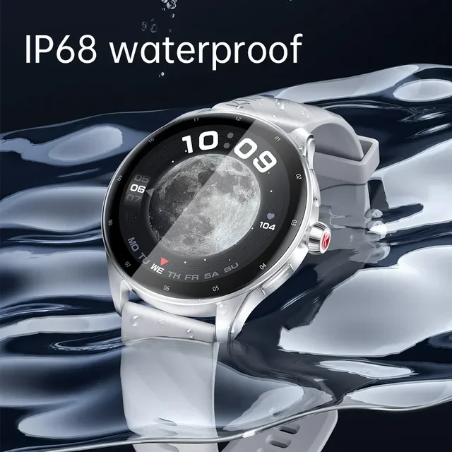 New KUMI GW5 Pro 1.43' AMOLED NFC Waterproof IP68 Bluetooth 5.2 100+ Sport Heart Rate Blood Pressure Oxygen Monitor Smartwatches 5