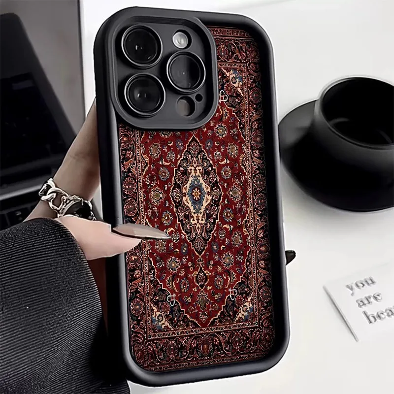 Retro-Inspired Bumper Phone Case with Durable Silicone TPU Cover