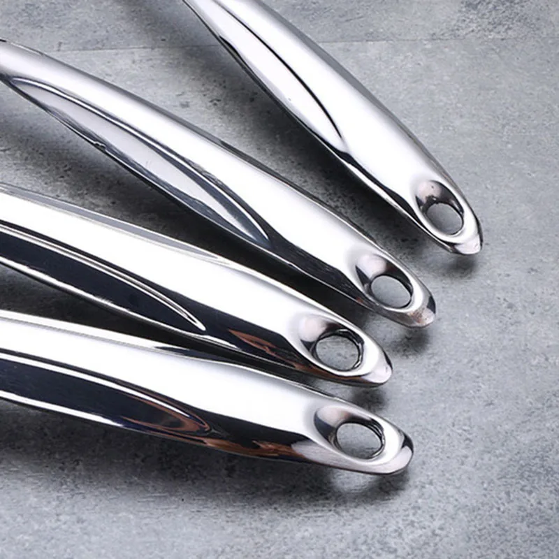 Kitchen utensils 1/6Pcs Stainless Steel Cooking Tools with Heat-resistant Handle-Turner Soup Spoon Strainer Pasta Server
