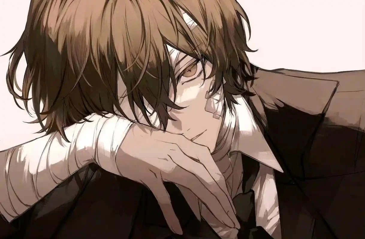 Bungo Stray Dogs Dazai Osamu Black Trench Coat and Suit Cosplay Costume