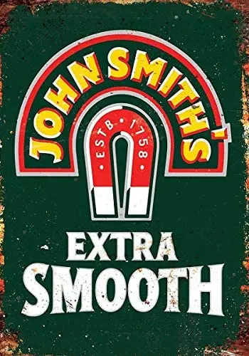 John Smiths Beer Drink Vintage Tin Sign Metal Decor Metal Sign Wall Metal Tin Sign Metal Sign 8 X12 Pollici