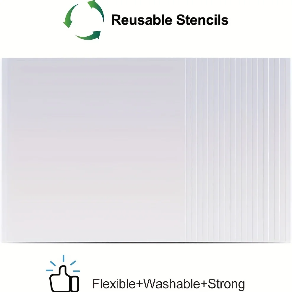 20 Pieces 6 mil 12 x 12 inch Blank Stencil Transparent Material Mylar Template Sheets for Stencils plastic sheet