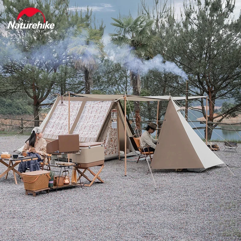 Naturehike Tienda De Campaña Con Túnel Para 4 6 Personas, 20 ㎡, Gran