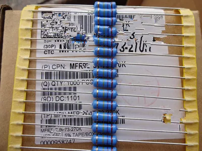 

High power resistor 2W270K 2W 270K 5% volume 4*12