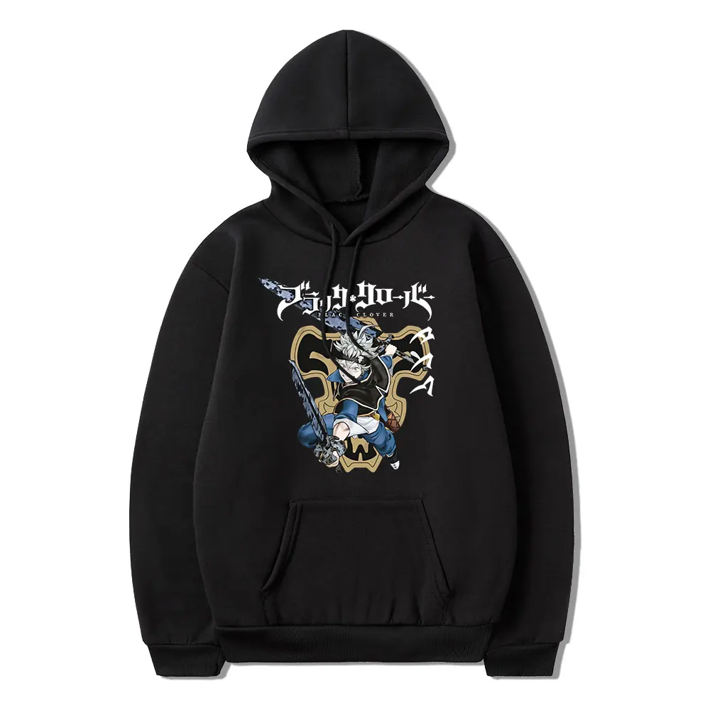 

Anime Black Clover Asta New High Street Harajuku Personality Print Winter Long Sleeve Simple Loose Casual Men Hoodie Comfortable