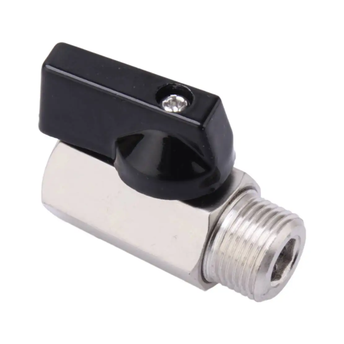 3/8'' Male To Female Mini Ball Shut-Off Switch Valve Carbon Steel