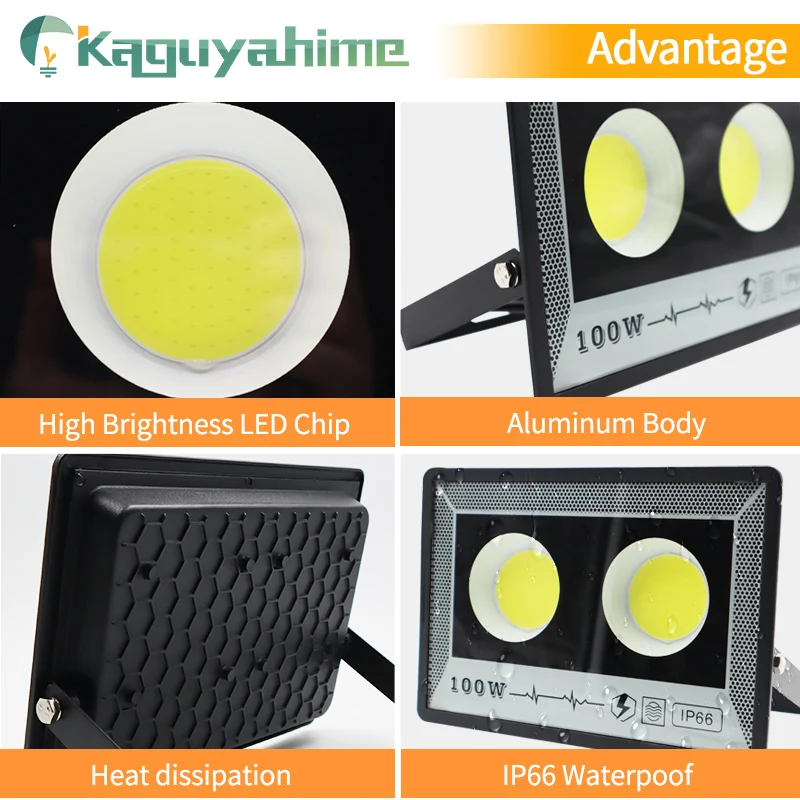LED Flood Light UV Floodlight Flood Light 500W 300W 200W 100W 50W 220V Outdoor Wall Floodlight Spotlight Waterproof LED Street Lamp Landscape Lighting