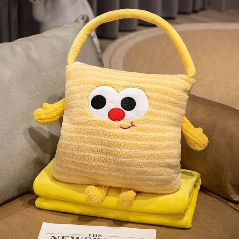 플러시 동반자 스트레스 릴리프를위한 베개 담요를 던져 매일 포옹 및 뒤로 지원 홈 오피스 목 낮잠 베개 15UB