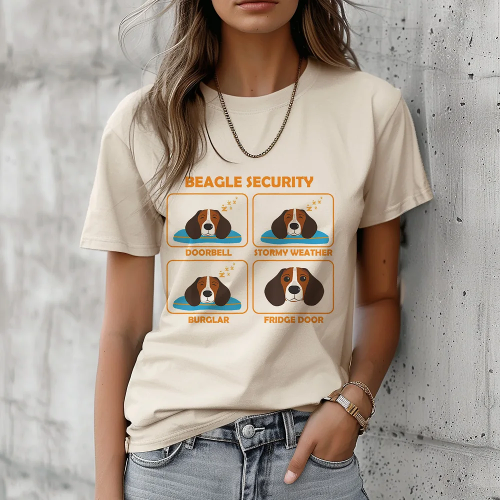 

Beagle Tee women designer summer top female comic clothes