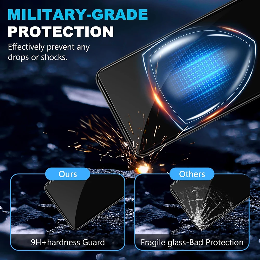 Premium Tempered Glass Screen Protector - 1-4 Pack