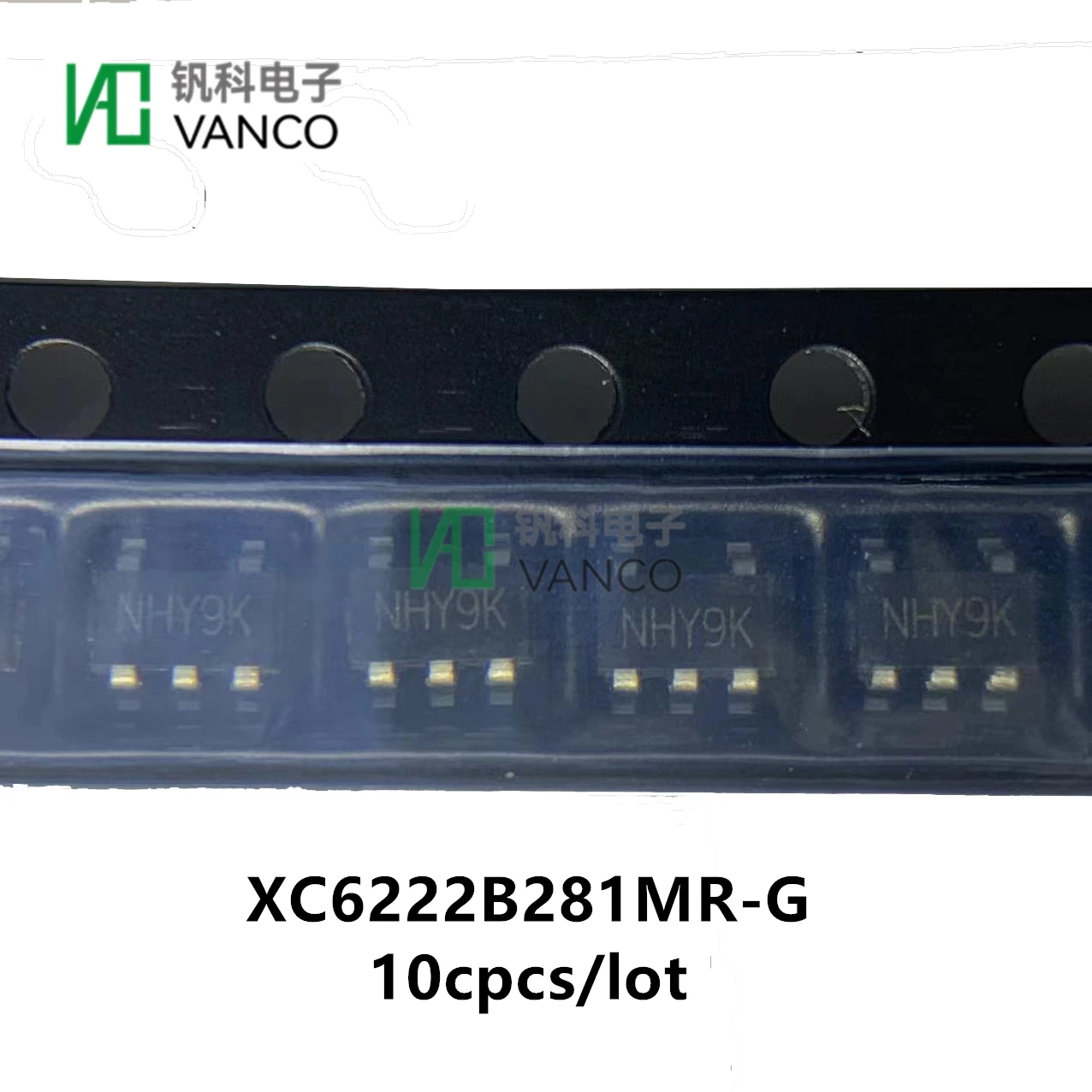 

10pcs/lot XC6222B281MR-G IC REG LINEAR 2.8V 700MA SOT25 In Sctock