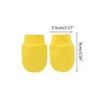 2PCS Baby Anti Scratching Soft Cotton Gloves Newborn Protection Face Scratch Anti-Grab Mittens Kids Infant Handguard Supplies 3