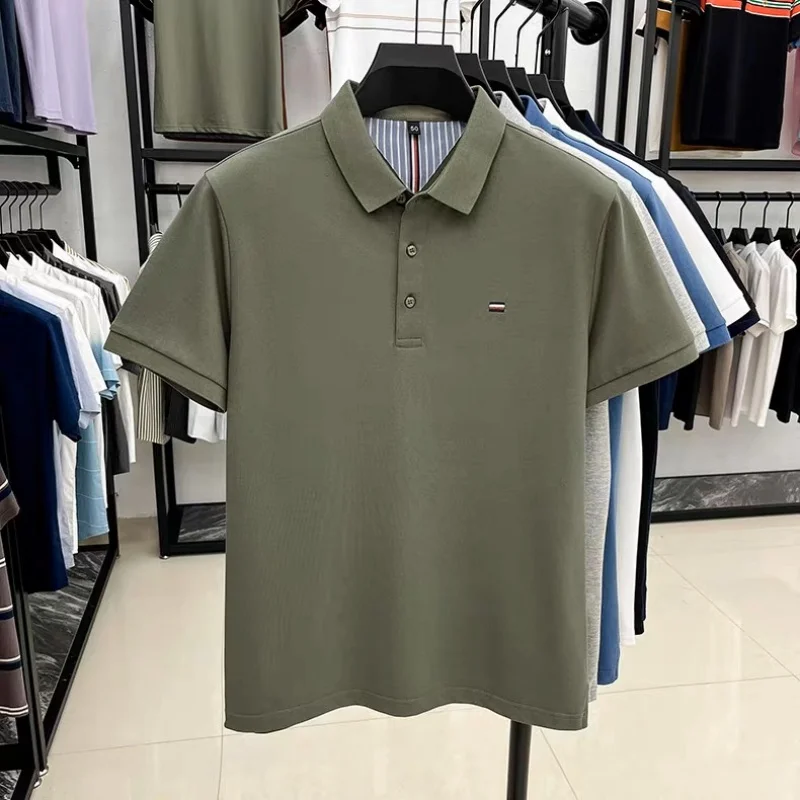 High quality brand summer new men's short sleeve fashionable striped golf polo shirt high-end designer design embroidered Tshirt 19 S2dee5e4f016c4886975fbffef7fcfb0dp