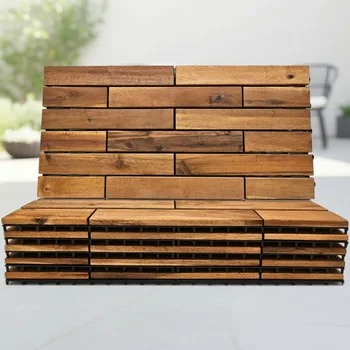 Interlocking Acacia Hardwood Deck Tiles 1