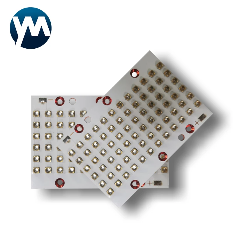 LED UV Lamp Module for Printers 216 Watts Violet 3535 Gold Plated Bracket 365nm 370nm 380nm 385nm 395nm 400nm 405nm 59*87mm