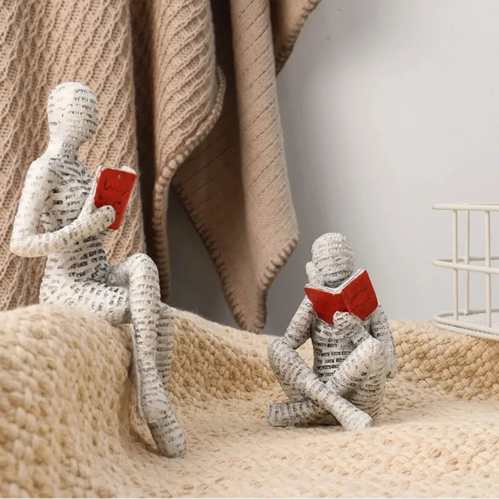 الراتنج مجردة ديكور المنزل التماثيل شخصية تصاميم رف الكتب المألوف زينة غرفة المعيشة مكتب ديكور فني حديث