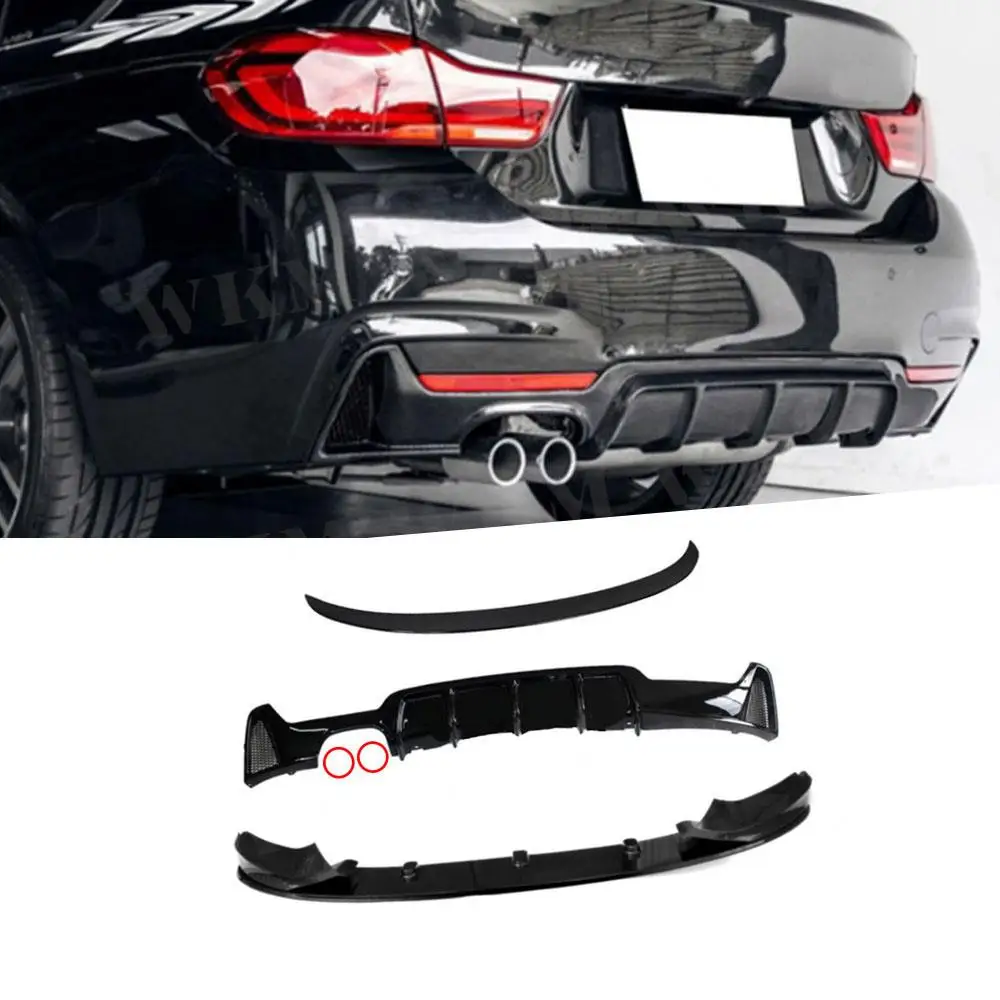

Для BMW 4 серии M Sport F32 F36 2014 + не трансформируемая передняя губа задний багажник утиный спойлер крыло задний диффузор OO-