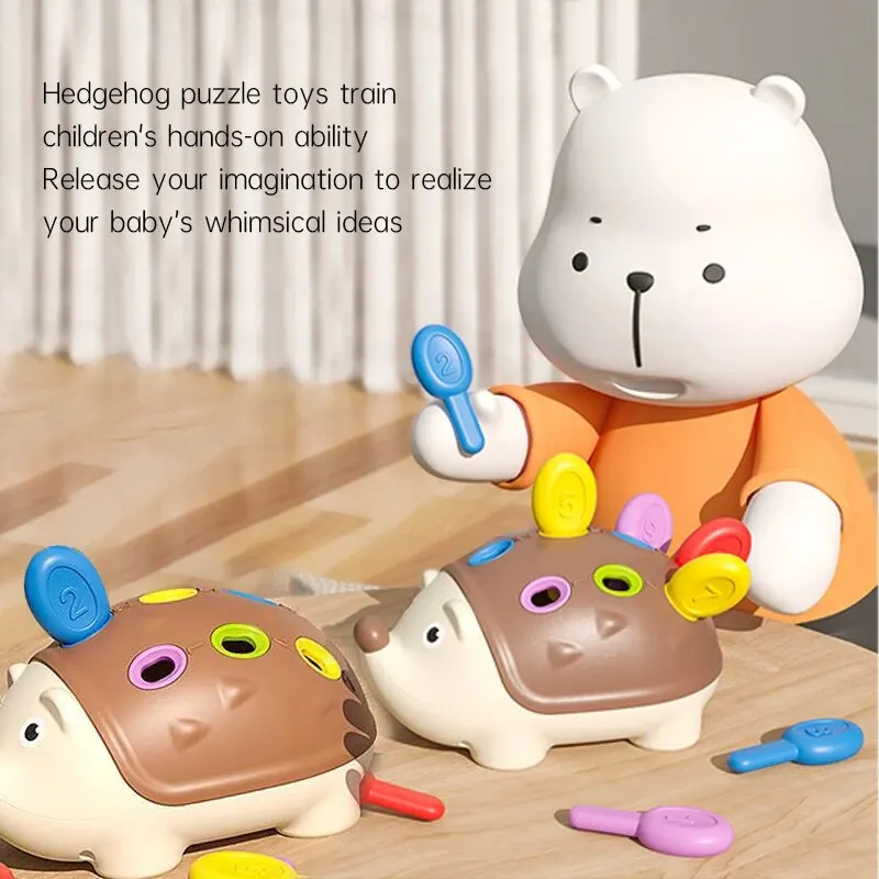 Educational Toys Montessori Fine Motor Toys For Toddlers 1-3 Hedgehog Learning Counting & Sorting Development Sensory Gifts