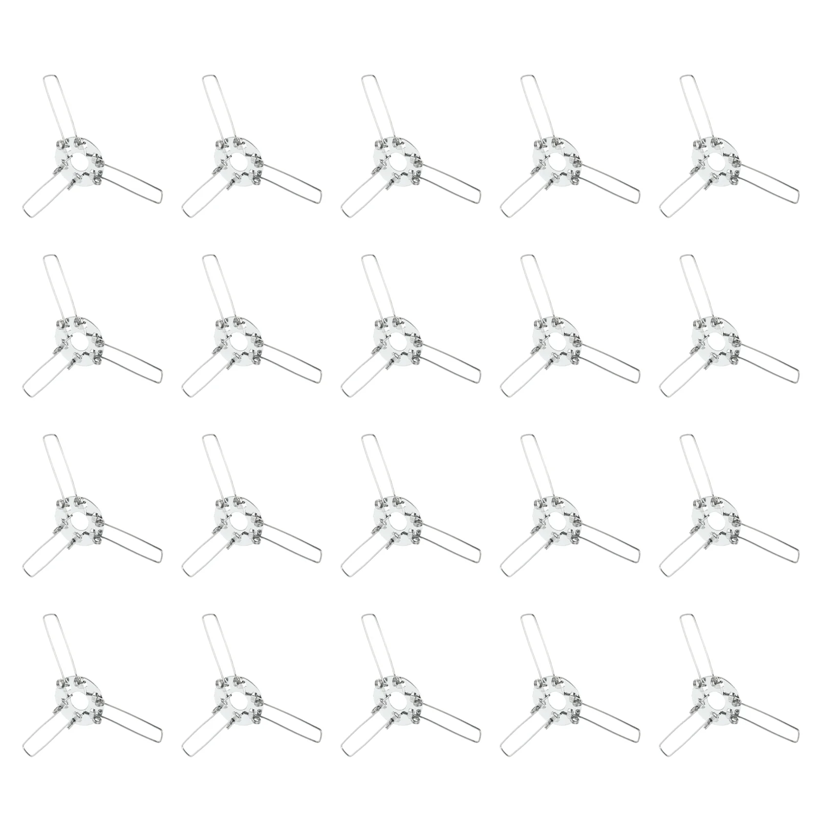 

20 Pcs Trident Light Holder Spring Lamp Shades For Floor Lamps Support Buckles Lamp Shades For Floor Lampss Fixing Bracket