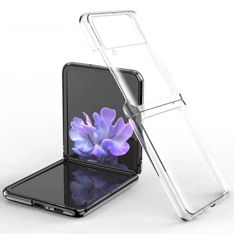 Ultra Thin Clear Hard Pc Plastic Diy Full  Protective Case For Samsung Galaxy Z Flip 3 4 5G  Z Fold 3 4 Transparent Back Cover