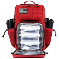 45L Meal Prep Management Backpack Gym Tactical Waterproof Insulated Lunch Cooler Bag Hiking Camping Travel Rucksack